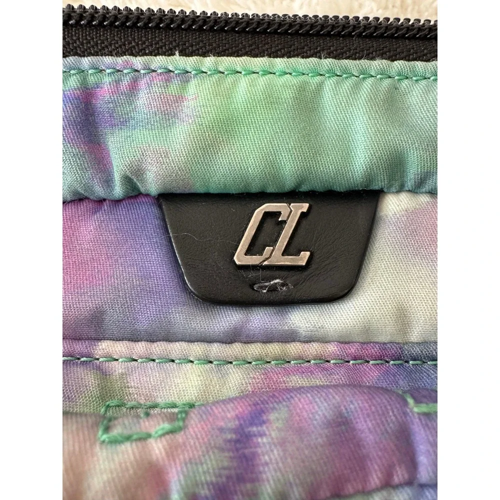 Christian Louboutin‎ Loubilab Tie Dye Nylon Crossbody Belt Bag Red Logo #838